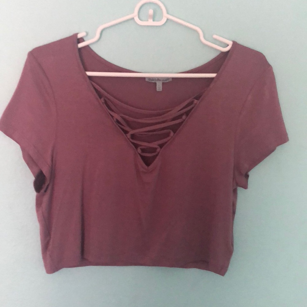 A cute cropped t shirt